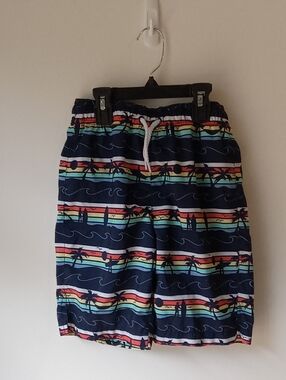 Place Sport Tropical Stripe Boy's Swim Trunks